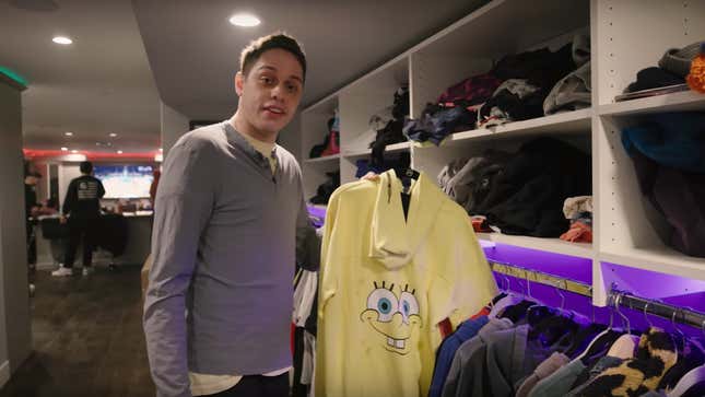 Image for article titled Pete Davidson&#39;s Basement Apartment Is a Man Cave Fit for a Teen Boy