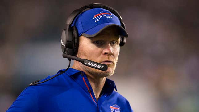 Image for article titled Sean McDermott Wonders If He Still Needs To Act Angry Even If Everyone Already Knows Bills Going To Lose