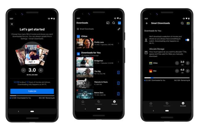 Imagen para el artículo titulado Netflix ahora puede descargar series y películas de forma automática en tu teléfono