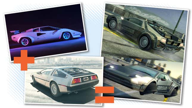 Image for article titled Let&#39;s Appreciate These Cool Video Game Cars Inspired By Real Ones