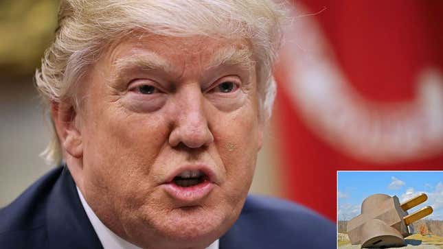 Image for article titled Trump Says Wasteful NEA Hasn’t Produced Single Valuable Work Since Claes Oldenburg’s ‘Giant Three-Way Plug’