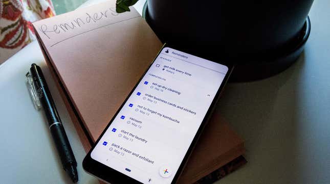 Image for article titled The Best Ways to Use Google Assistant’s Reminders