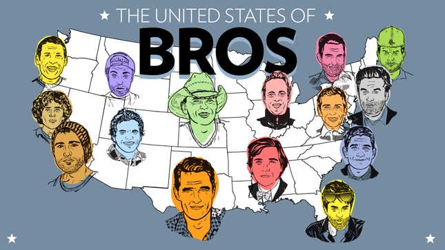 Image for article titled The United States of Bros: A Map and Field Guide