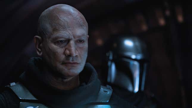Boba Fett (Temuera Morrison) is back and ready to party. 