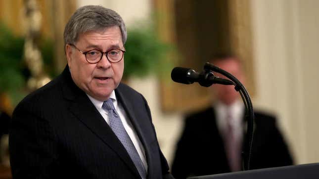Image for article titled AG Bill Barr Is Reportedly Kicking Off a New Encryption War, With Facebook This Time