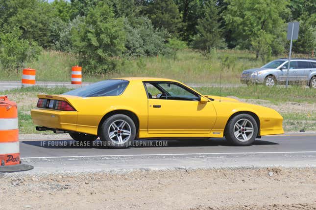 Image for article titled Why Is This Rad ’80s Camaro Mule Testing at GM’s Milford Proving Grounds?