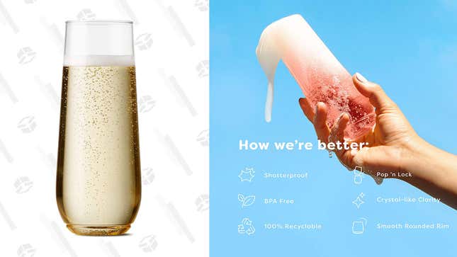 TOSSWARE Flute Champagne Glasses | $8 | Amazon