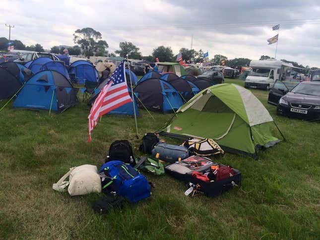 Image for article titled All Of The Terrible Ways I&#39;ve Camped At A Race Track: A Timeline