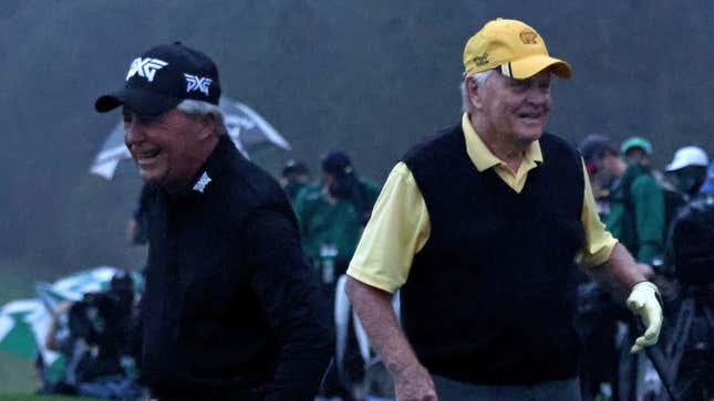 Gary Player and Jack Nicklaus are in the high-risk group for COVID-19.