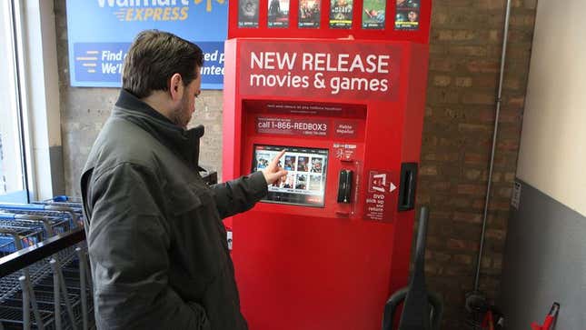Image for article titled Area Man Clearly Came To Redbox Machine Without Any Game Plan