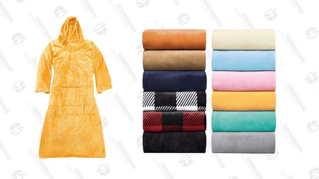   10lb Weighted Snuggie Blanket | $39 | SideDeal 