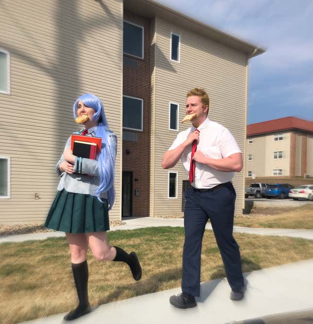 Image for article titled Welcome To BreadCon, Where Everyone Is An Anime Character Who Is Late For School