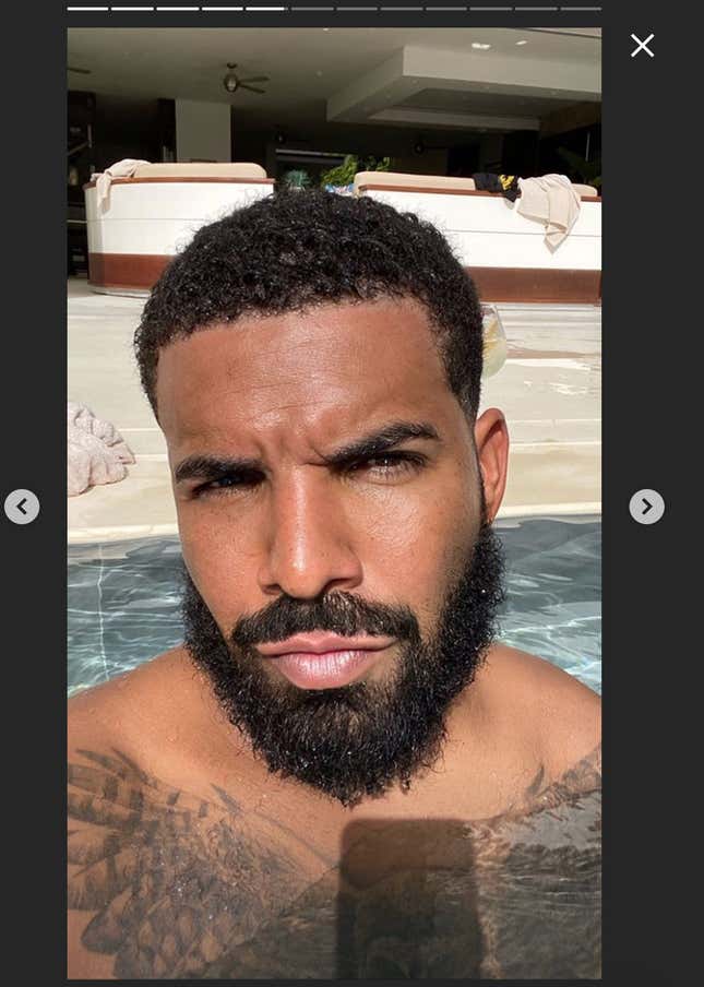 Image for article titled Champagne (Beard) Papi Sizzles Poolside