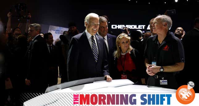 Joe Biden at the Detroit Auto Show in 2017.