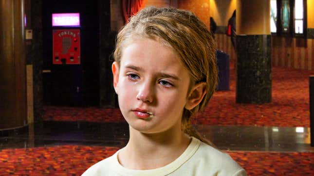 Image for article titled AMC Immediately Recloses After 7-Year-Old Who Ate Too Many Sour Patch Kids Pukes All Over Movie Theater Chair