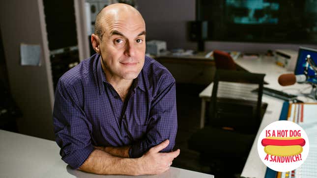 Image for article titled Hey Peter Sagal, is a hot dog a sandwich?