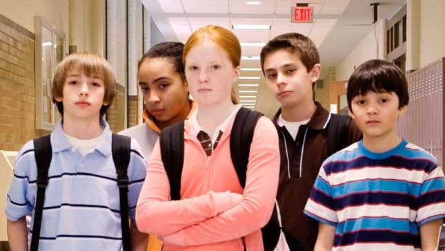 Image for article titled Elementary Schoolers Depressed After Getting Look At Voters Filing Out Of Gymnasium