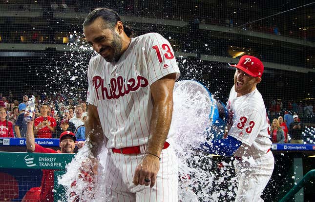 Brad Miller pours cold water all over the Phillies walkoff win.