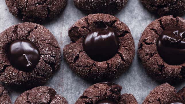 Ganache Thumbprints on parchment paper [image provided by publisher]