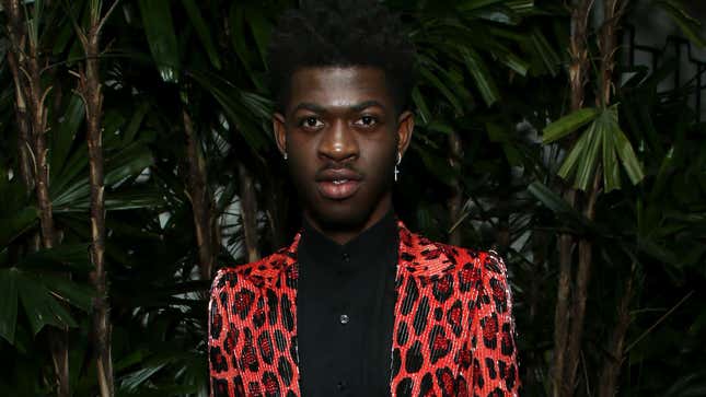 Lil Nas X attends Vanity Fair and Saint Laurent Celebrate “Parasite” on February 07, 2020 in Los Angeles, Calif.