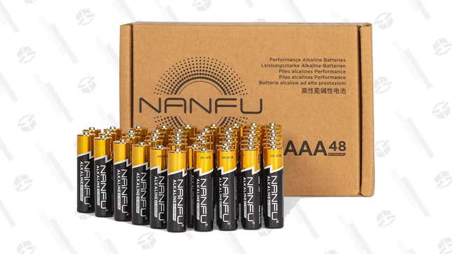 Nanfu AAA Batteries (48-Pack) | $11 | Amazon | Promo Code 50BNIPTR