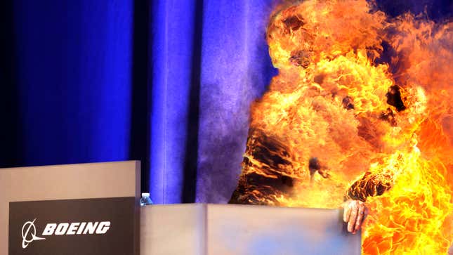 Image for article titled Boeing Scrambling After New CEO Catches Fire During First Press Conference