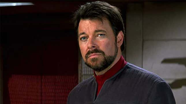 Riker aboard the Enterprise once more in Star Trek: First Contact.