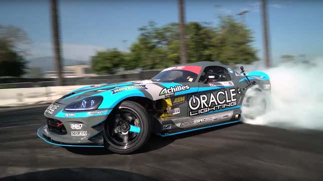 Can Your Car Do Fifth Gear Donuts? This 1,350-HP Dodge Viper Drift Car Can