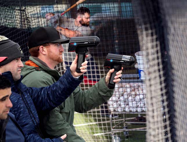 Image for article titled MLB Scouts Impressed By Pitching Machine Consistently Hitting 90 On Radar Gun