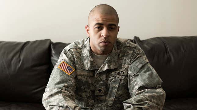 Image for article titled Soldier Faces Difficult Adjustment To Life At Home After Long Trip To Bathroom