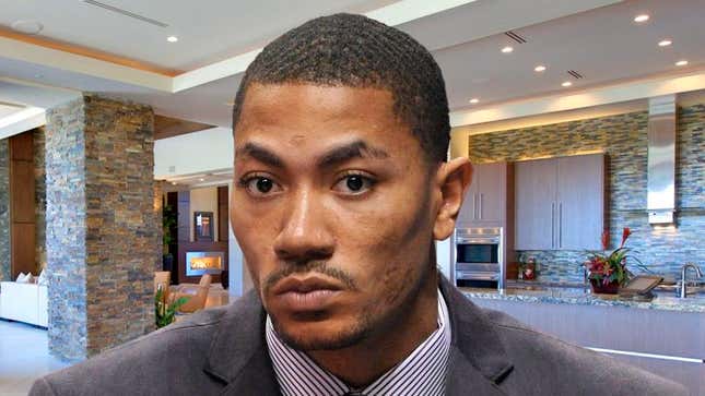 Image for article titled Derrick Rose Pretty Sure He Just Tore ACL By Looking At Knee