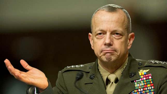 Gen. Allen acknowledges that he’s “definitely put the war in Afghanistan on the back burner.”
