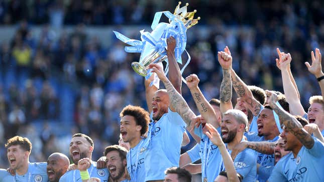 Image for article titled Manchester City Crowned Champions Of Tightest Premier League Title Race Ever