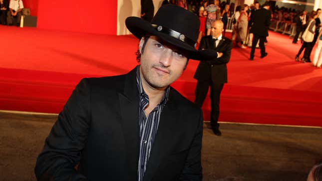 Robert Rodriguez on a red carpet. 
