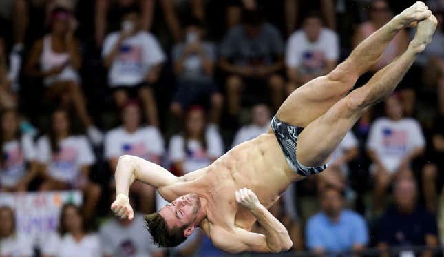 David Boudia will hope to defend his Olympic gold in the men’s 10m platform. (Photo credit: AJ Mast/AP)