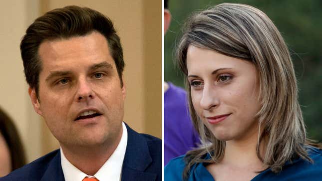 Image for article titled Katie Hill Has a Message For Matt Gaetz: Resign