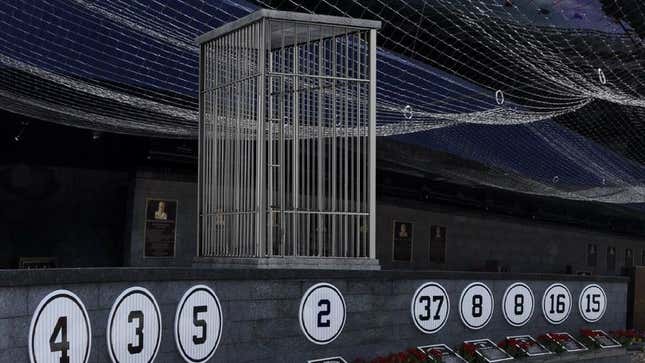 Image for article titled Yankees Unveil Beautiful Derek Jeter Cage In Monument Park
