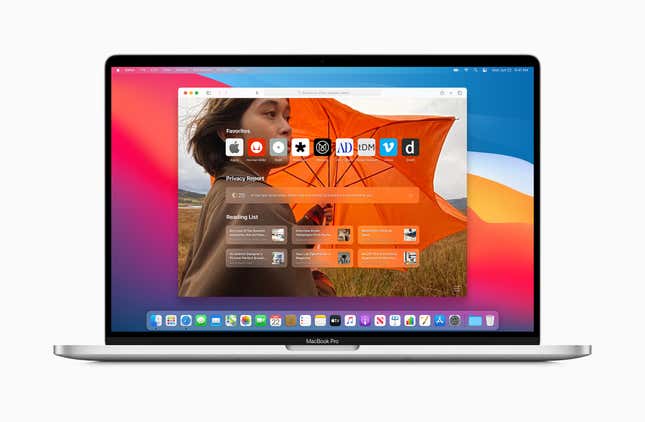 La nueva página de inicio de Safari