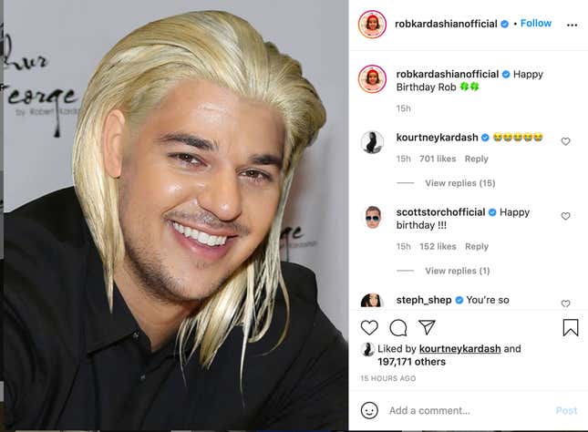 Image for article titled Happy (Belated) Birthday to Wee Leprechaun Rob Kardashian