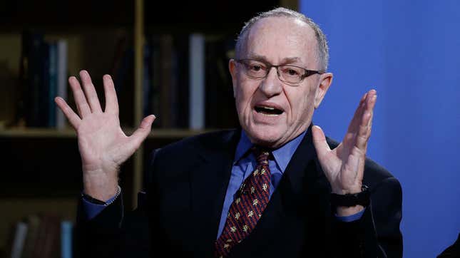 Image for article titled A Just God Would Put Ridiculous Alan Dershowitz on Trump&#39;s Impeachment Legal Team