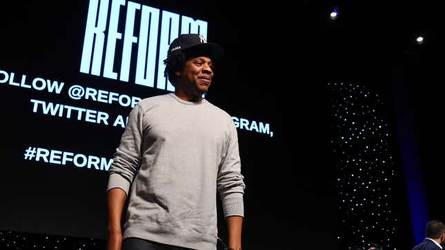 Shawn “Jay-Z” Carter speaks onstage during the launch of The Reform Alliance on January 23, 2019, in New York City. 