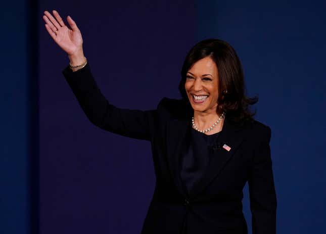 Image for article titled Kamala Harris Makes History as First Black Woman To Be Elected Vice President of the U.S.