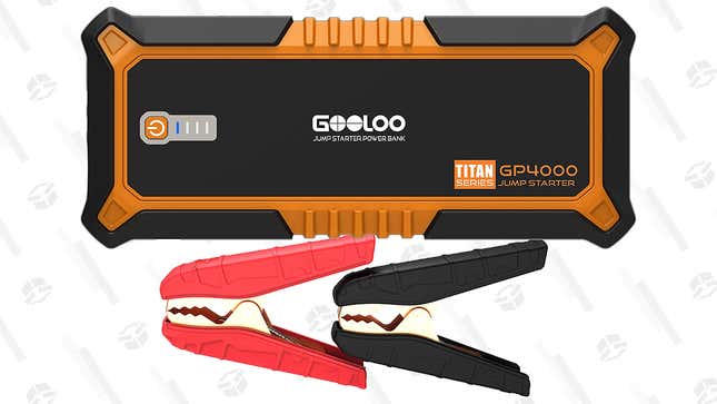 GOOLOO 4000A Jump Starter | $94 | Amazon | Clip coupon + use code STSSPKSI