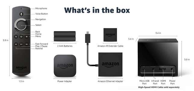 Imagen para el artículo titulado Televisión 4K, mando a distancia universal y Alexa se dan la mano en el nuevo Amazon Fire TV Cube