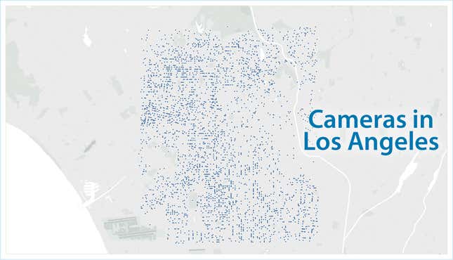 Gizmodo found 5,016 unique Ring cameras while analyzing nine-square-miles of Los Angeles.