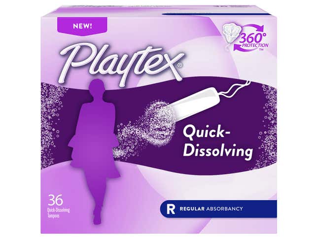Image for article titled Playtex Unveils New Line Of Quick-Dissolving Tampons