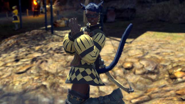 My Bard/Black Mage is just as excited to talk about Final Fantasy XIV as I am.