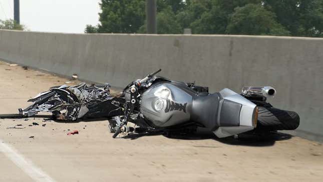 Image for article titled Motorcyclist Salvaged For Parts