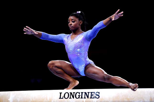 Image for article titled Simone Biles Is Now The Most Decorated Gymnast In World Championship History