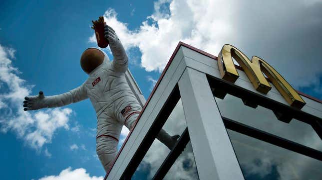 A McDonald’s near Johnson Space Center in Houston